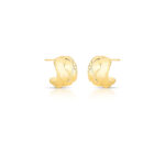 Brinco Argola Banhado à Ouro 18k Texturizado