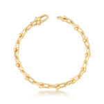 Pulseira Maleável Banhado à Ouro 18K Elos de Bolinha