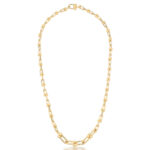 Colar Maleável Banhado à Ouro 18K Elos de Bolinhas