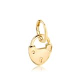 Pingente Banhado à Ouro 18K Cadeado Coração