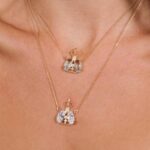 Colar Banhado à Ouro 18k Nossa Senhora Gota Cristal