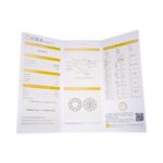 Brinco Solitário Banhado à Ródio com Pedra Moissanite Redondo 4 Garra 5mm