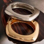 Bracelete Banhado em Ouro 18K Quadrado Liso