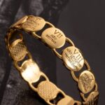 Bracelete Banhado à Ouro 18K Dez Mandamento