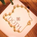 Colar Banhado à Ouro 18k com Bolinhas Lisa