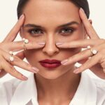 Anel Banhado à Ouro 18K Duas Pérolas Shell