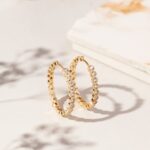 Brinco Banhado à Ouro 18K Argola Bubbles